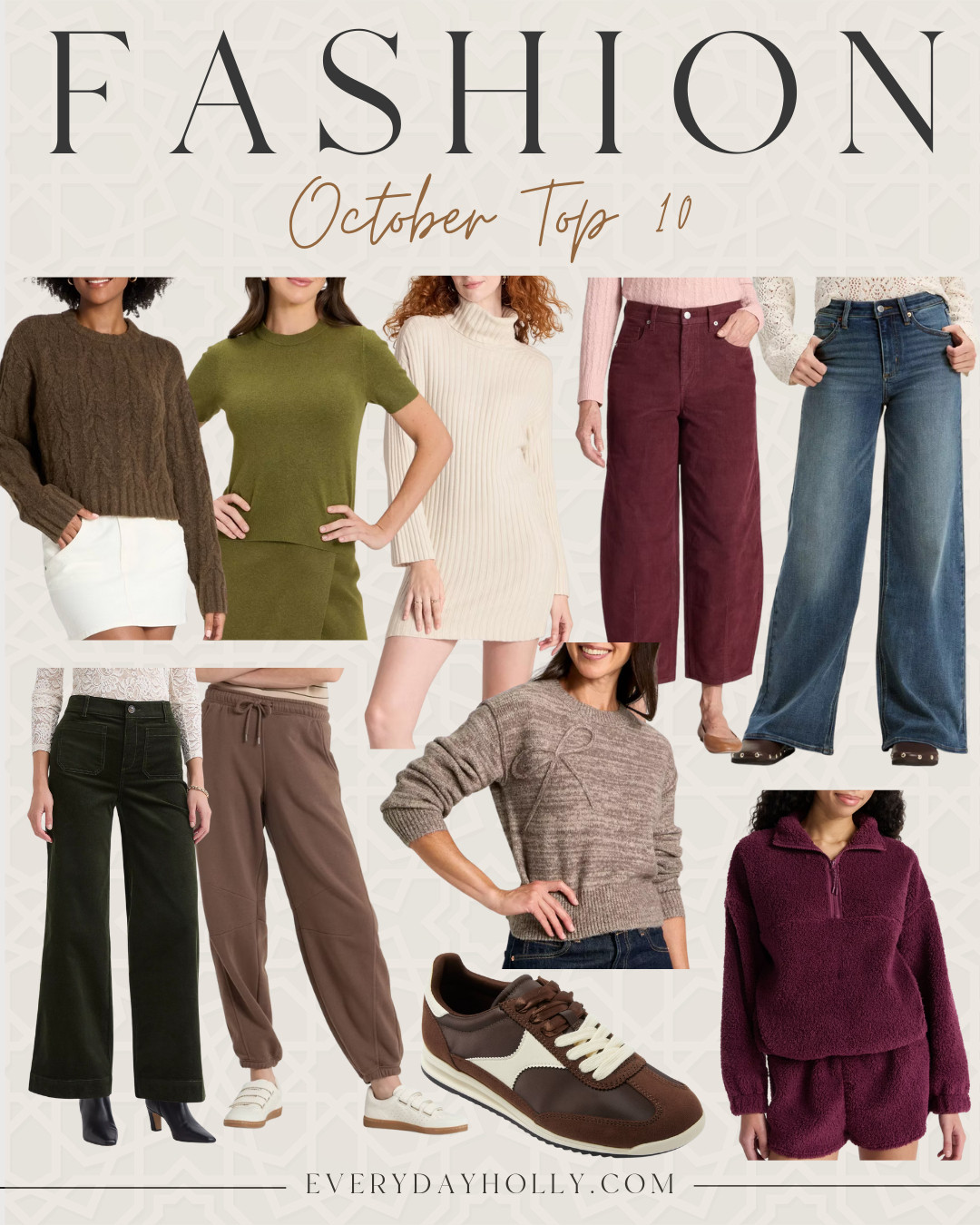 The top 10 best sellers from October! These fall finds were all of your favorites from this last month! 
Wide leg jeans, corduroy, sweaters, pullover sweatshirt, sneakers, everydayholly  

 #LTKSeasonal #LTKPetite #LTKStyleTip