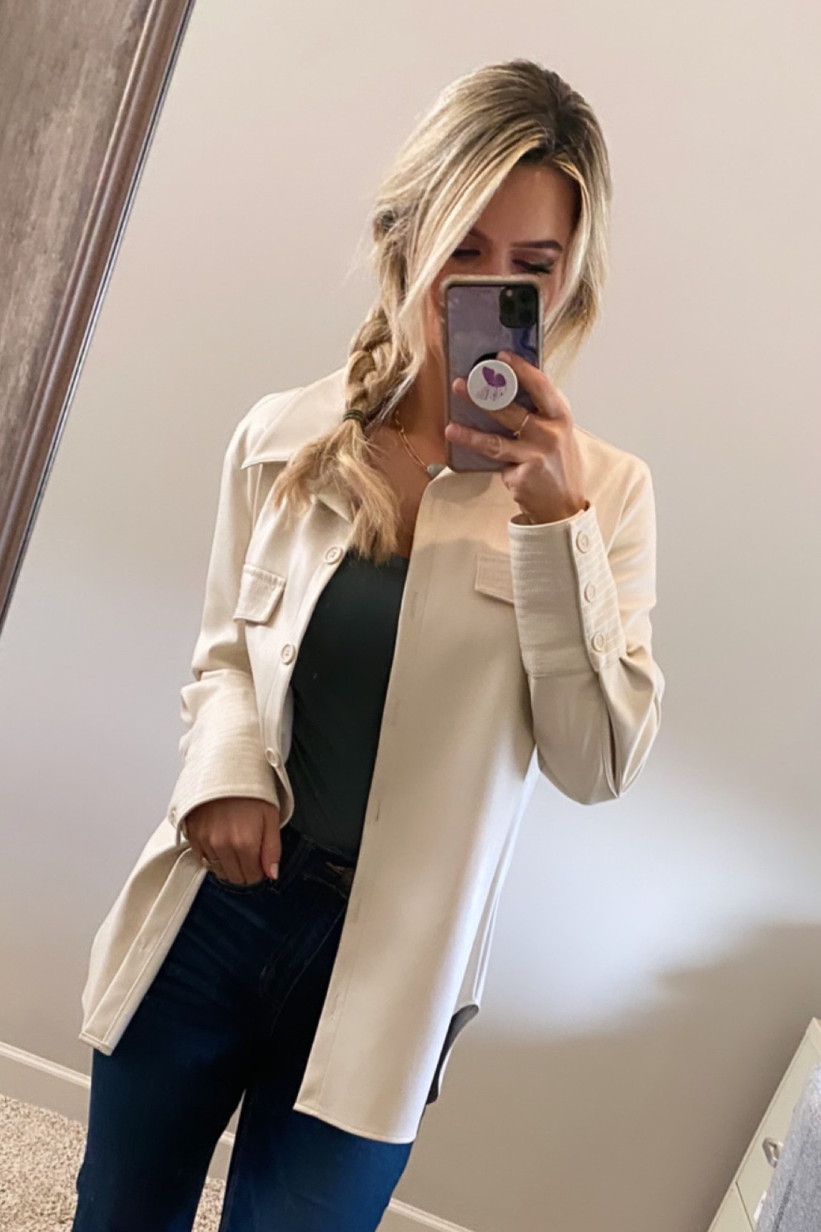 Casual work wear// casual work outfit// faux leather Shacket// denim// booties// casual fall outfit//Shacket 🍂🍁

#LTKSeasonal #LTKshoecrush #LTKstyletip