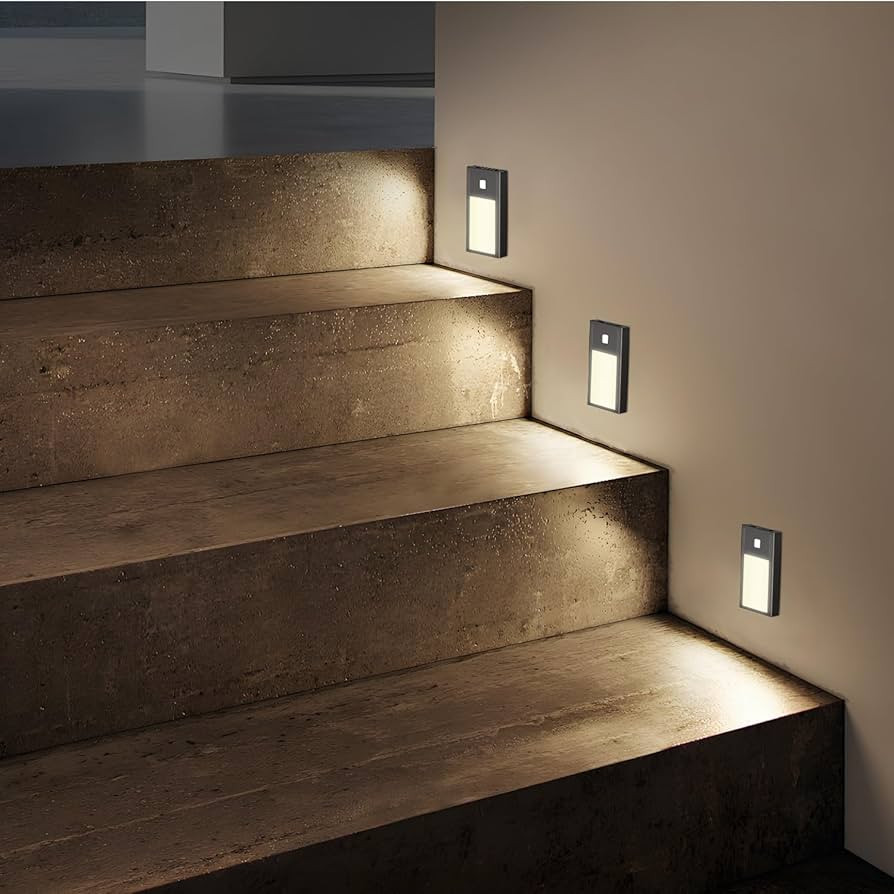 VST Motion Sensor Step Night Light, Rechargeable Battery Powered Led Light with Magnetic Suck Ins... | Amazon (US)