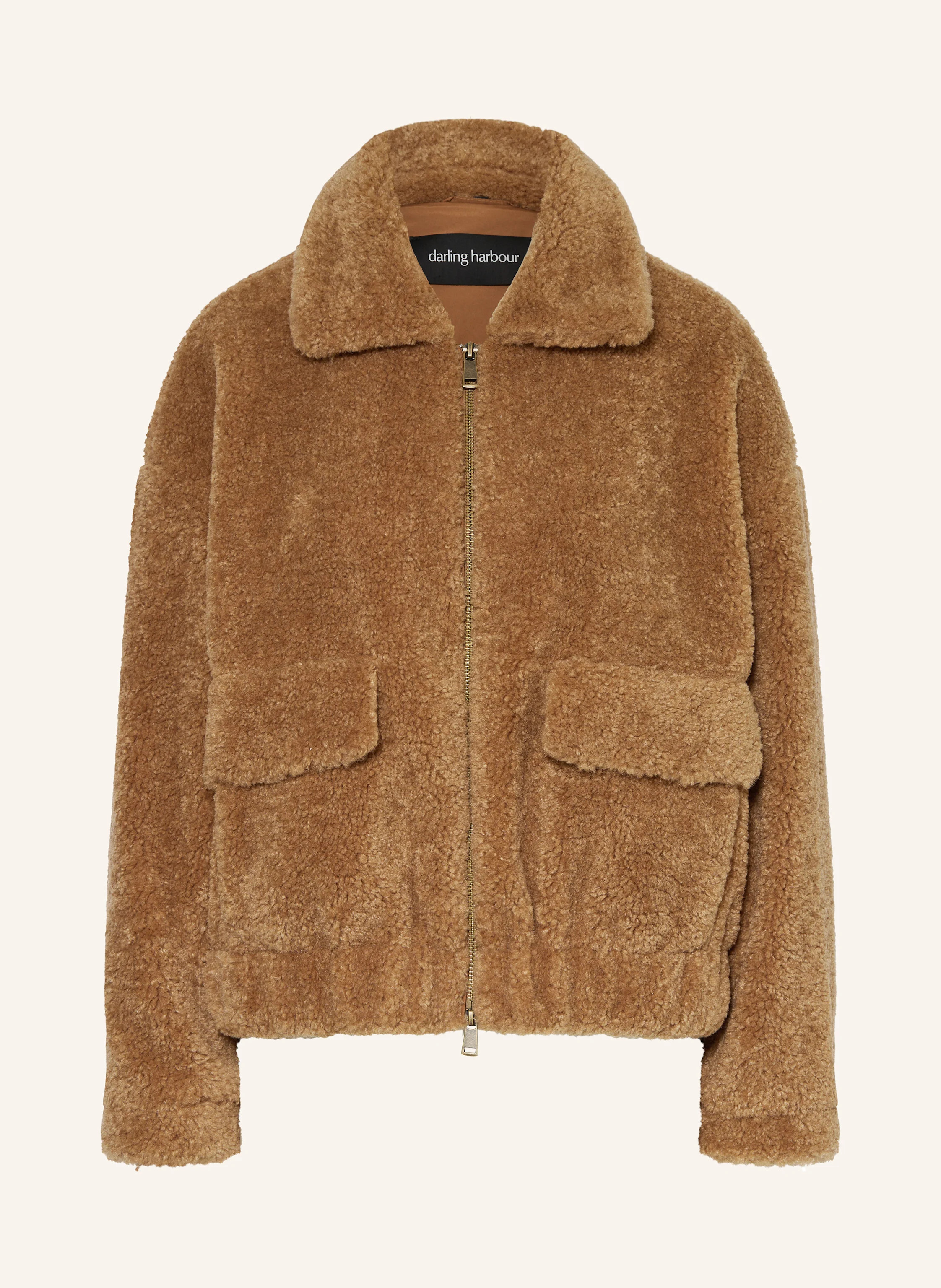 darling harbour Teddyfell-Jacke in hazelnut | Breuninger (DACH)