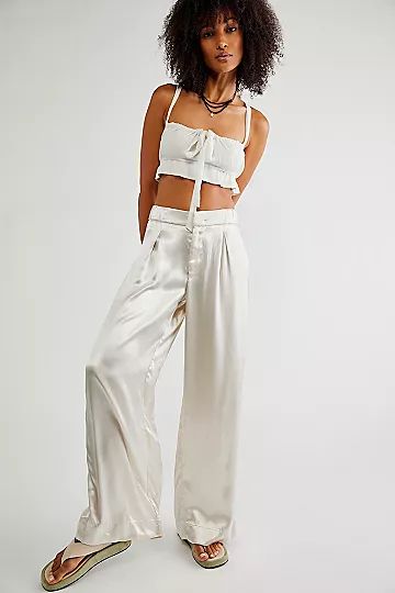 Good Days Satin Trousers | Free People (Global - UK&FR Excluded)