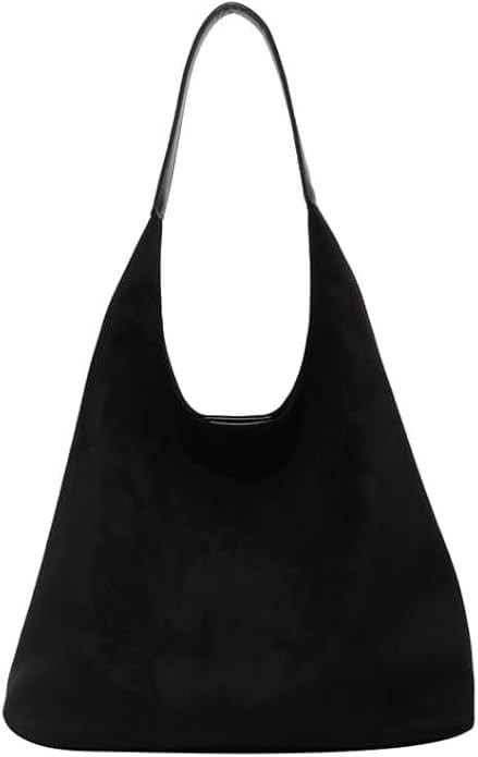 Suede Bag for Women Hobo Bag Slouchy Purse Fashionable Leather Shoulde Office Tote Handbag | Amazon (US)