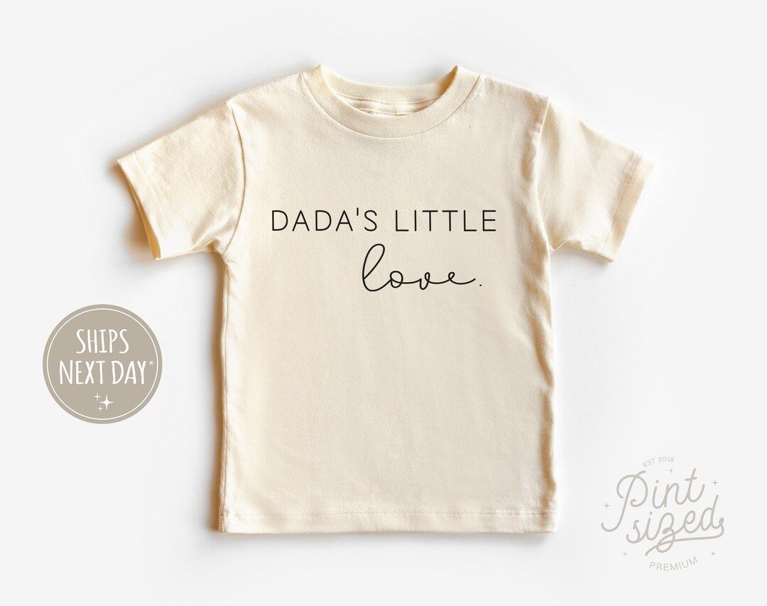 Dada's Little Love Toddler Shirt - Vintage Kids Shirt - Cute Natural Toddler Tee | Etsy (US)