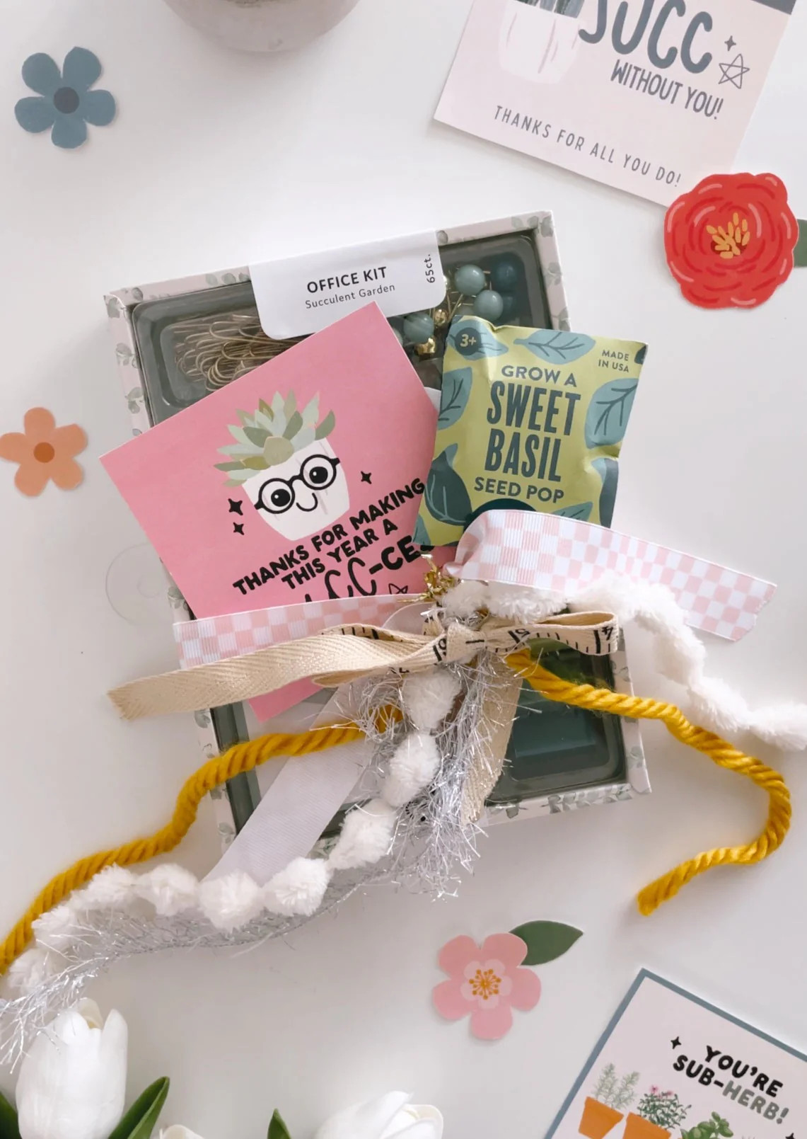 Teacher Appreciation Succulent Tags | 2024 Collection | The Letter Vee