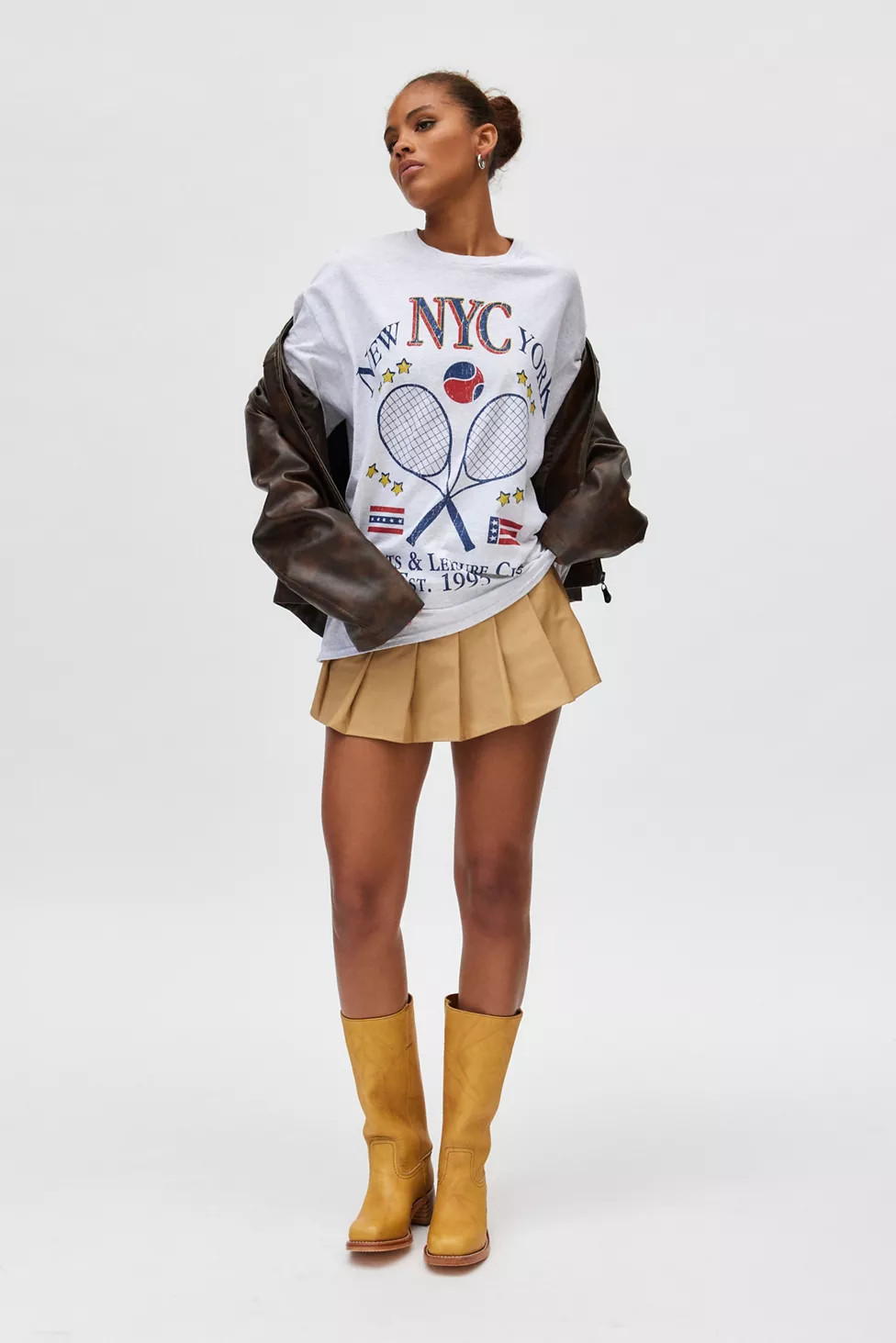 NYC Sports & Leisure Club Graphic T-Shirt Dress | Urban Outfitters (US and RoW)
