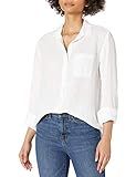 Velvet by Graham & Spencer Women's Mulholland Linen Shirt, White, M | Amazon (US)
