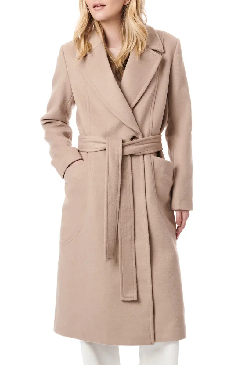 Belted Wool Blend Longline Coat | Nordstrom