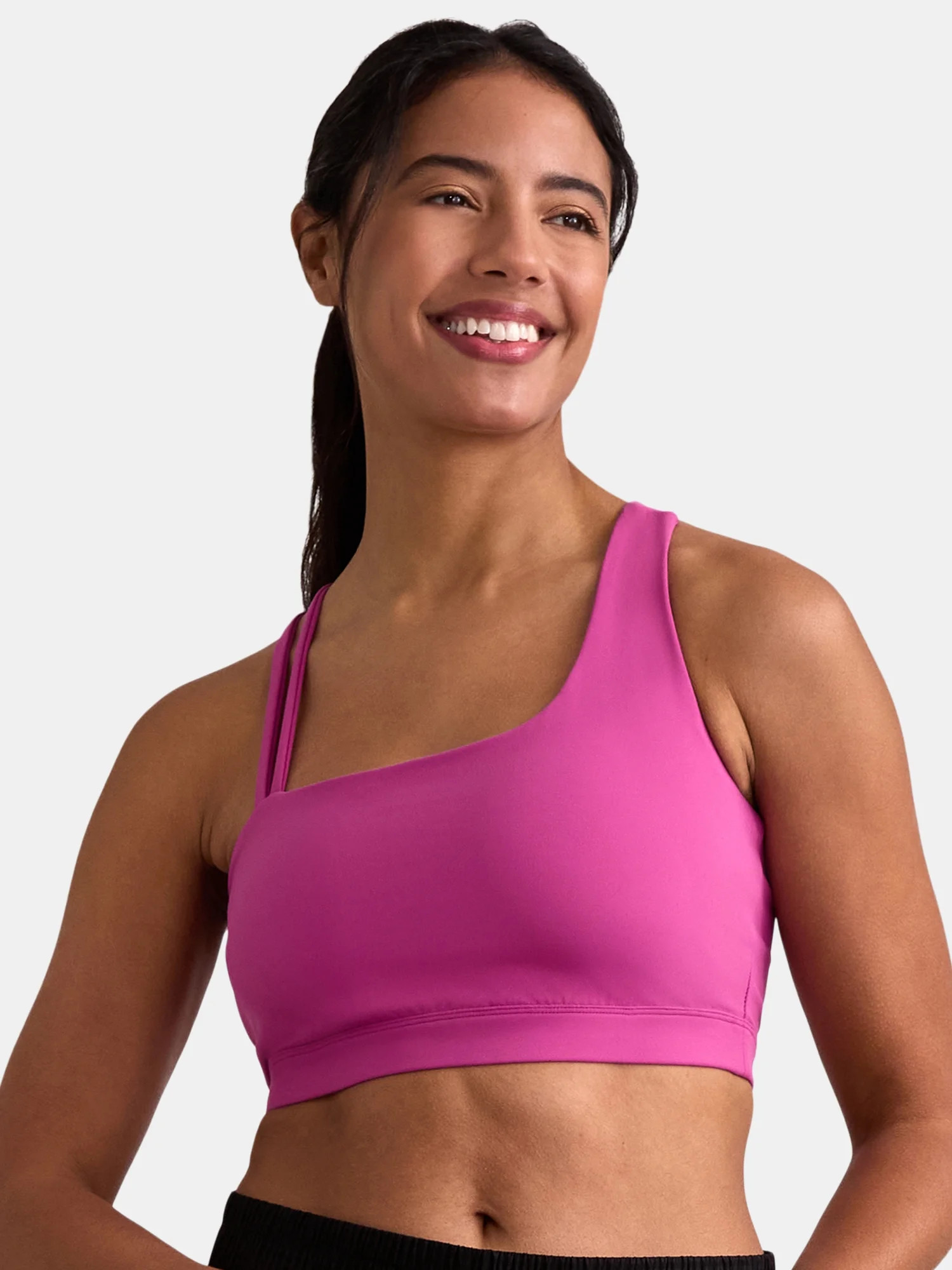 Avia Women's SoftSculpt One Shoulder Sports Bra, Sizes XS-XXXL - Walmart.com | Walmart (US)