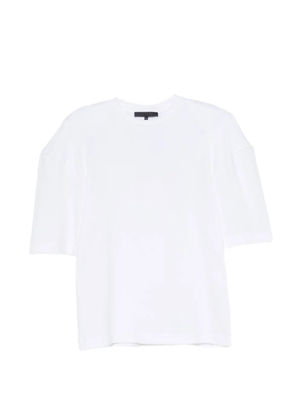 Tibi Perfect Hinged Sleeve crew-neck T-shirt - White | Farfetch Global