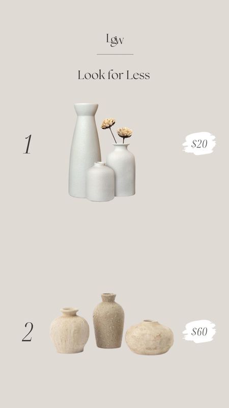 Look for Less $ – set of 3 bud vases

#LTKhome