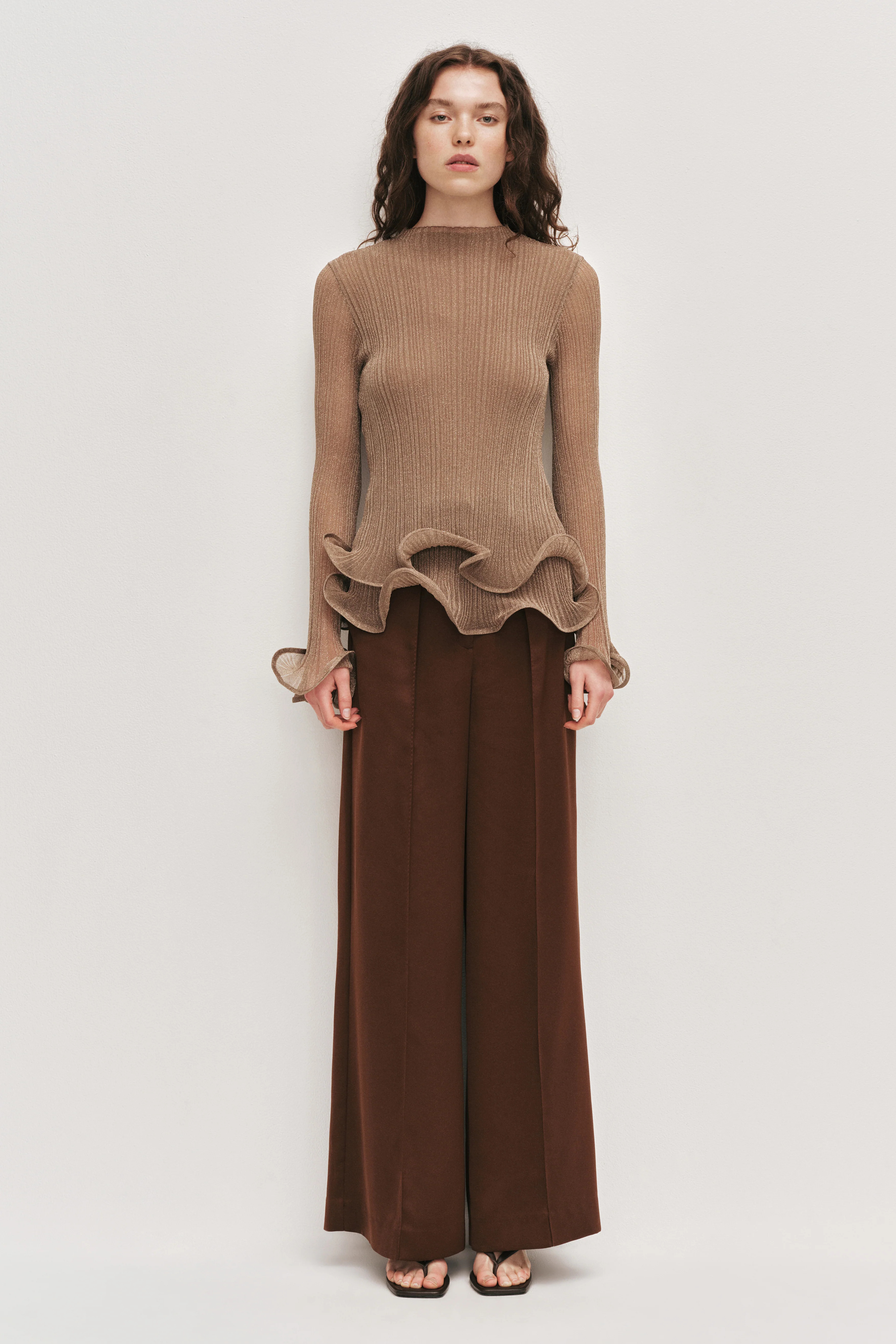 Ciela Ruffle Knit Top | aje. (Australia)