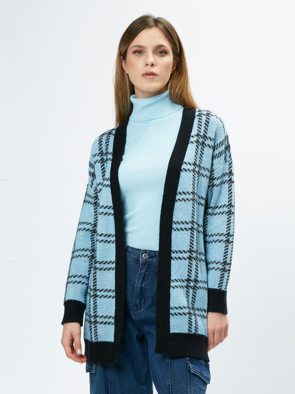 Influencer Gebreid vest in Blauw | ABOUT YOU | ABOUT YOU NL