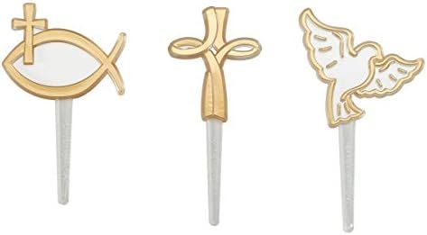 Religious Spiritual Icons Cupcake Picks - 24 pc | Amazon (US)