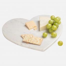 Torre & Tagus Marble Heart Serving Board | Linen Chest