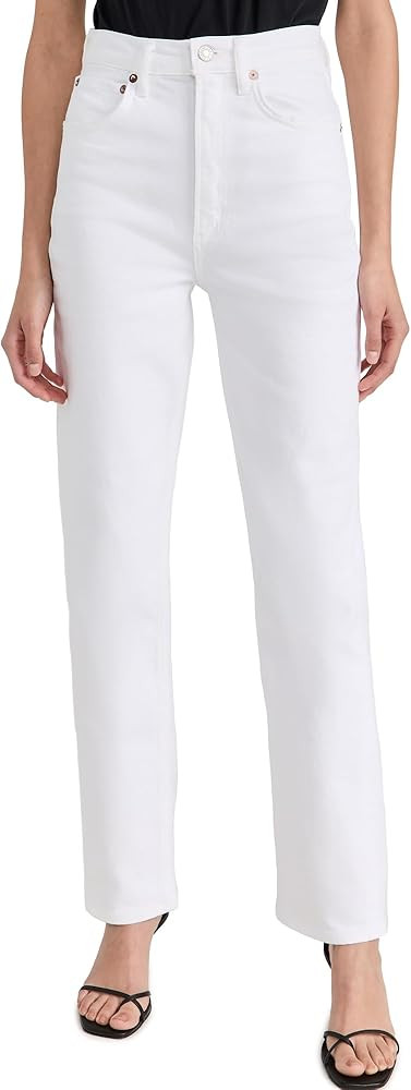 AGOLDE Women's High Rise Stovepipe Jeans | Amazon (US)