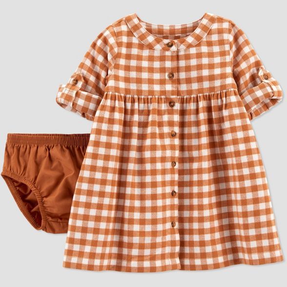 Baby Girls' Gingham Dress - Just One You® made by carter's Rust Red | Target