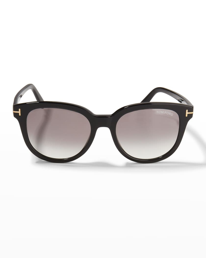 TOM FORD Olivia Round Plastic Sunglasses | Neiman Marcus