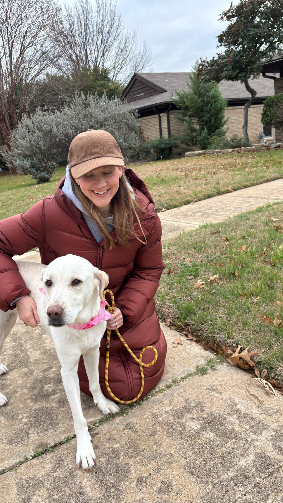 Each dog is in need of a foster/adopter willing to give them a chance at living outside of boarding. They were all so sweet and gentle! Please reach out to @codysfriendsrescue if you are looking to volunteer or are searching for a new best friend 🐶.

Coat: @lululemon 
Leggings: @athleta 
Shoes: @hoka 
Cap: @varley 
Cute husband: Russ 

#dallas #dallascontentcreator #dallasrescue #diml #outfitinspiration