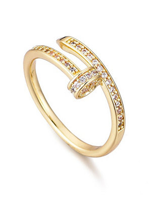 ADORNIA Cubic Zirconia Nail Ring - Macy's | Macy's