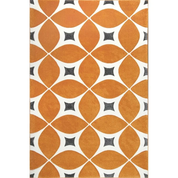 nuLOOM Gabriela Contemporary Accent Rug, 2' x 3', Deep Orange | Walmart (US)