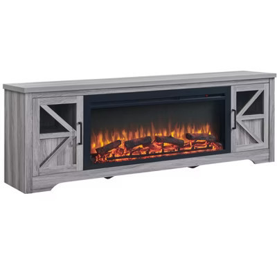 75-Inch Fireplace TV Stand for TVs up to 80" with 44-Inch Electric Fireplace | Target