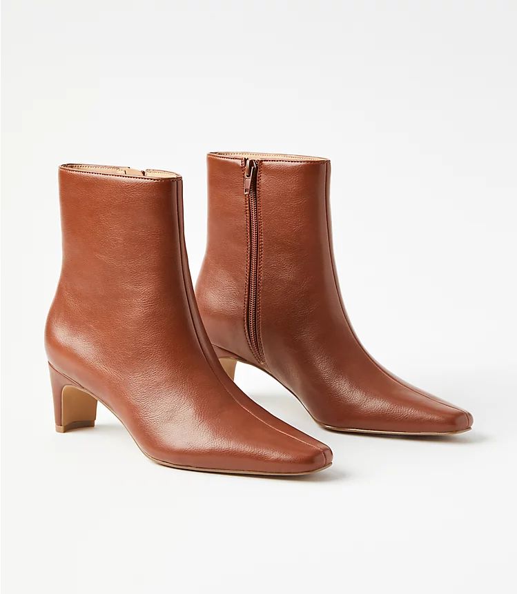 Squared Pointy Toe Booties | LOFT