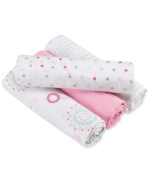 aden by aden + anais 4-Pk. Swaddle Blankets, Baby Girls | Macys (US)