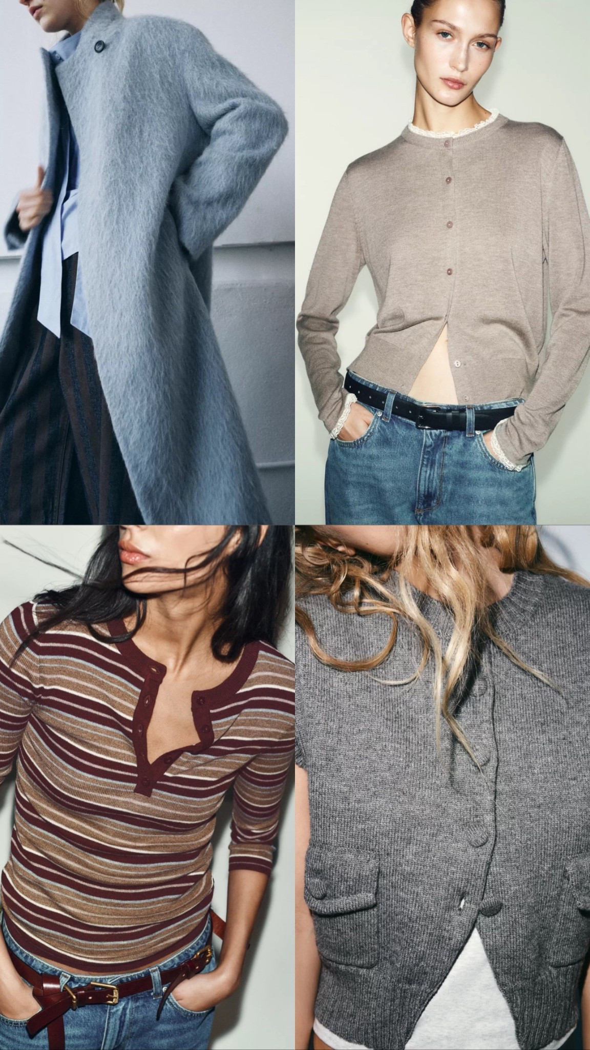 Coat. Longline coat. Long coat. Wool coat. Mohair coat. Cardigan. Knitted top. Long sleeve top. Striped top. Knitted vest. Zara. Zara new in  

#LTKuk #LTKwinter #LTKstyletip