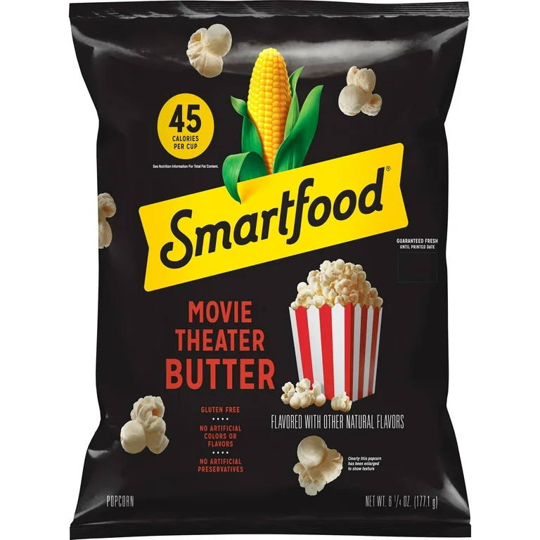 Smartfood Popcorn Movie Theater Butter Flavored 6.25 oz | Walmart (US)