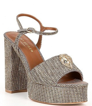 Kurt Geiger London Kensington Glitz Rhinestone Platform Sandals | Dillard's | Dillard's