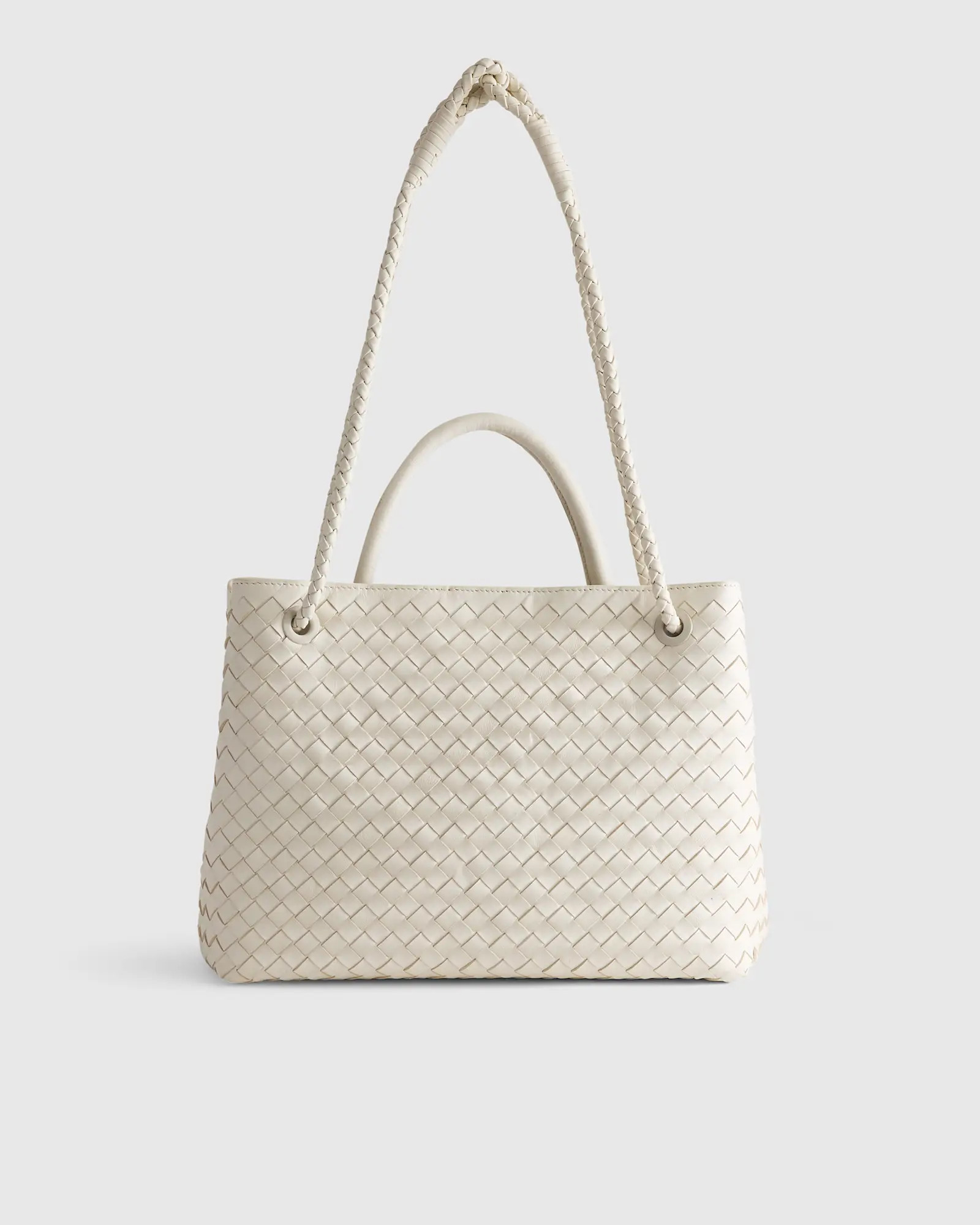 Italian Leather Handwoven Satchel | Quince