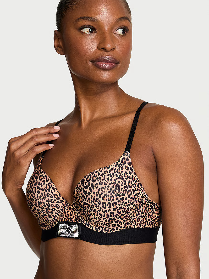 Buy Perfect Shape Shine Patch Push-Up Bra, Pink Stripes - Order Bras online - Victoria's Secret U... | Victoria's Secret (US / CA )