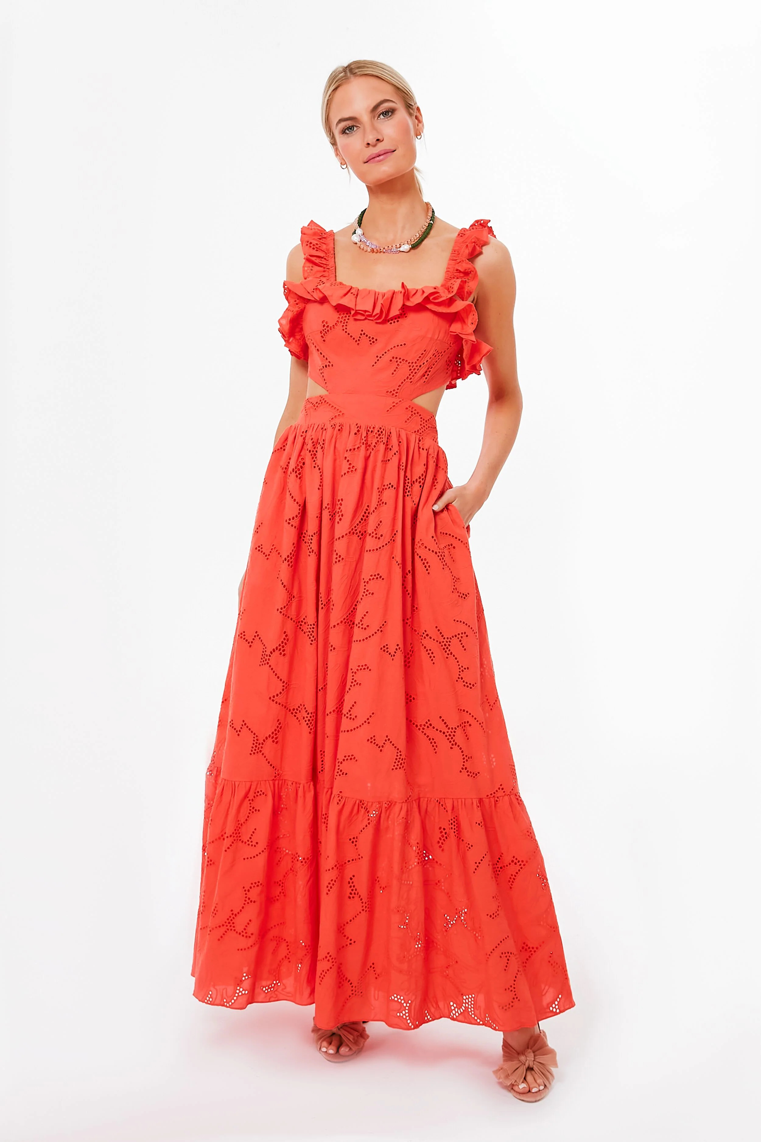 Orange Naranja Cut Out Maxi Dress 
                Charina Sarte | Tuckernuck (US)