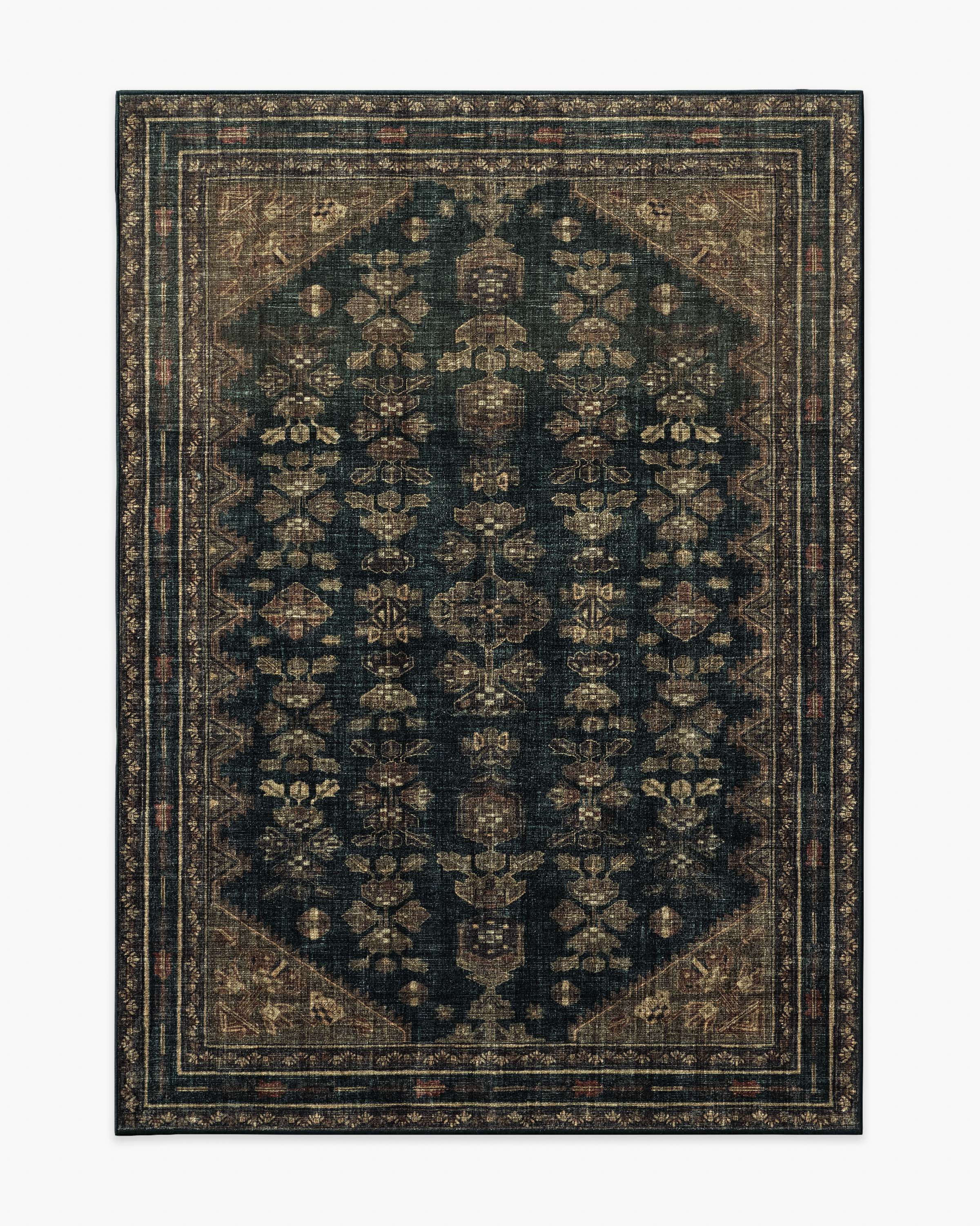 Pradera Soft Black & Brown Rug | Ruggable
