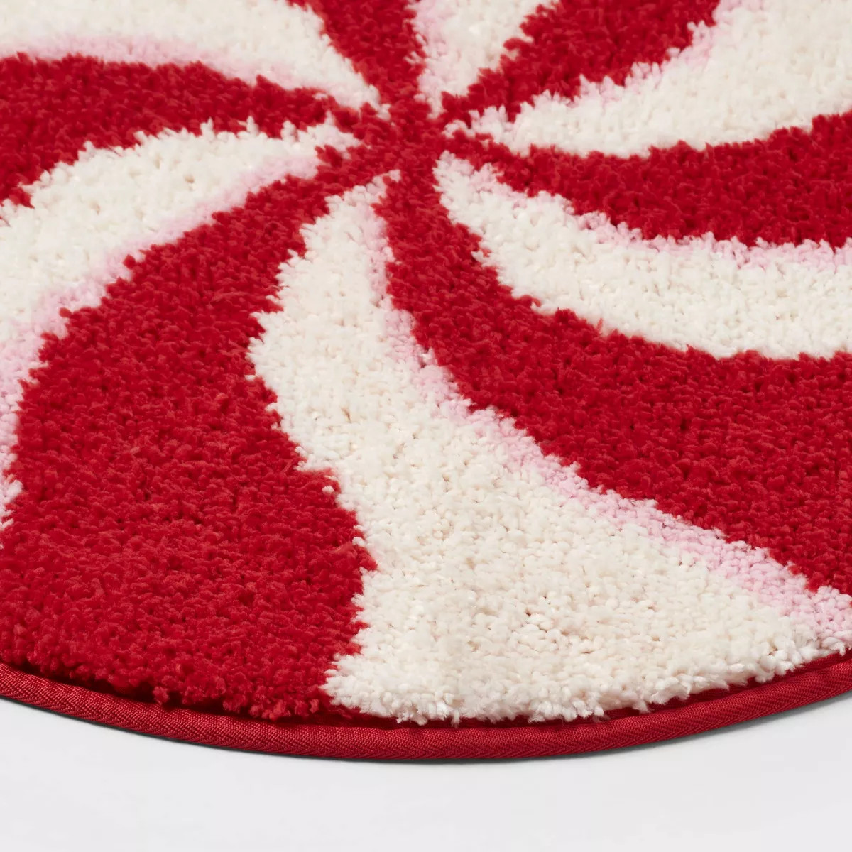 22" Christmas Peppermint Swirl Round Bath Rug - Wondershop™ | Target