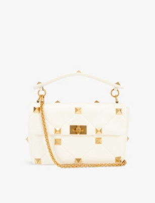 Roman Stud medium leather shoulder bag | Selfridges