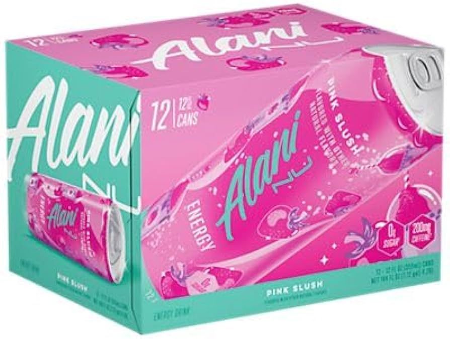 AIani Nu Sugar Free Energy Drink - Pink Slush (Strawberries & Cream) - 12 Pack Variety of Cans | Amazon (US)