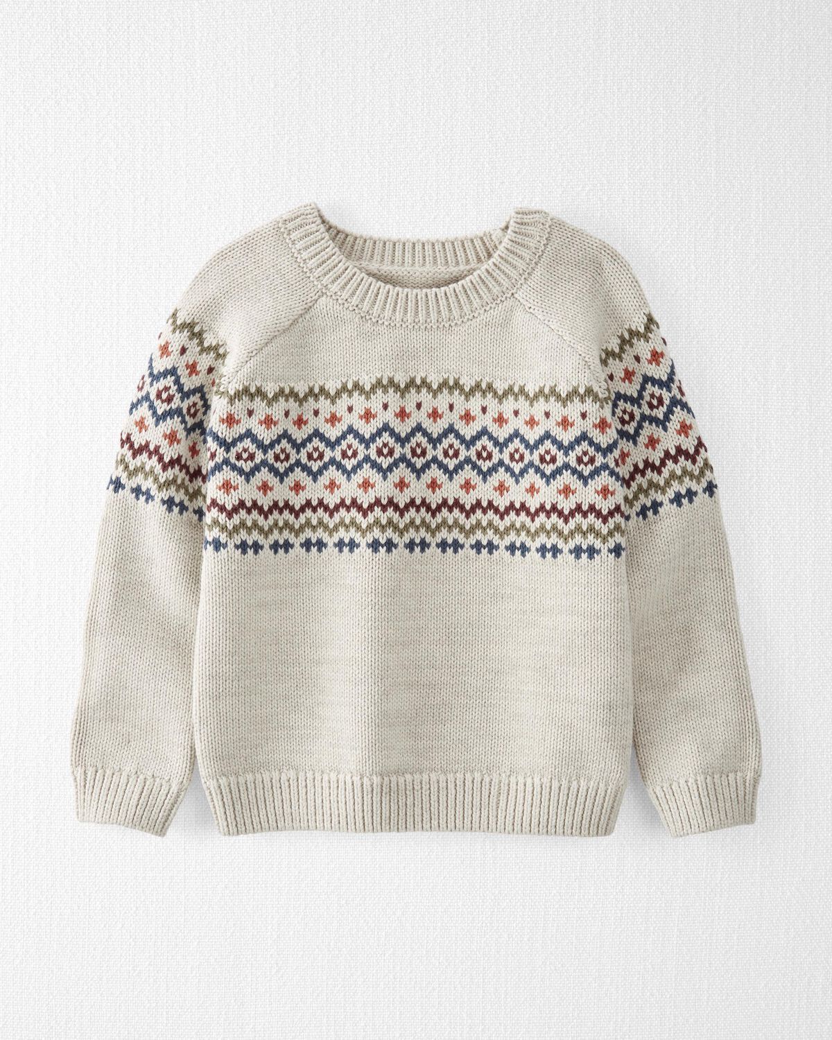 Organic Cotton Fair Isle Sweater - Little Planet | Carter's | Carter's Inc