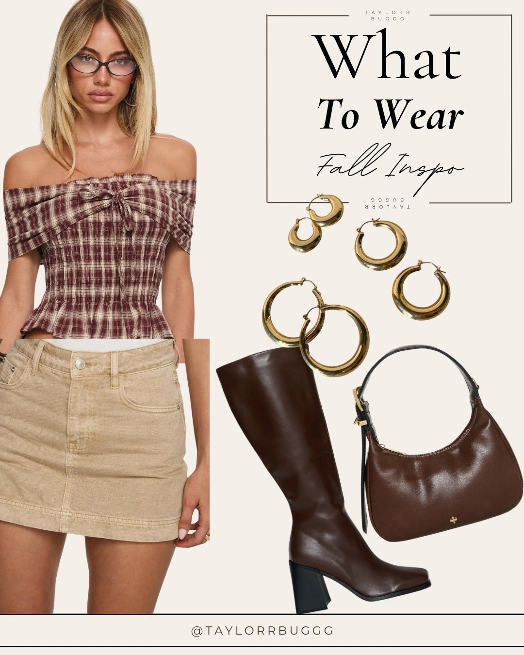 Everything’s from Princess Polly, and yes, I’m obsessed 🤎
The perfect fall fit — plaid top, mini skirt, gold hoops + tall boots 🍂

#LTKSeasonal #LTKFindsUnder100 #LTKShoeCrush