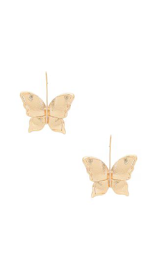 Flutter Away Earrings in Gold | Revolve Clothing (Global)