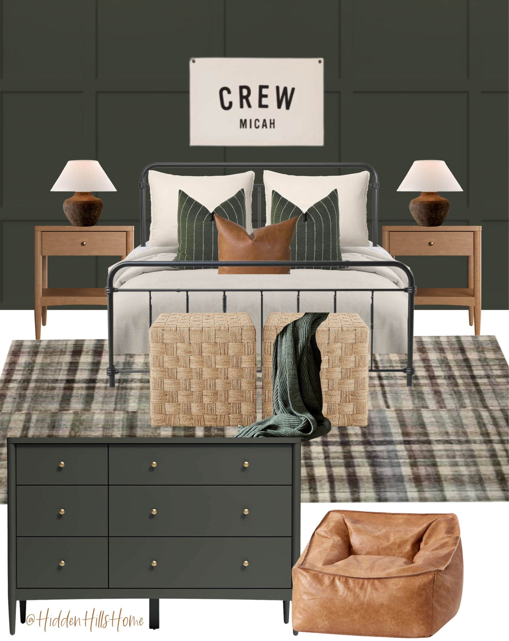 Teen boys bedroom decor mood board, boys bedroom decor ideas, masculine bedroom, boys room decor, teen bedroom design #boysbedroom

Wall color is SW Ripe Olive 

#LTKhome #LTKmens #LTKsalealert
