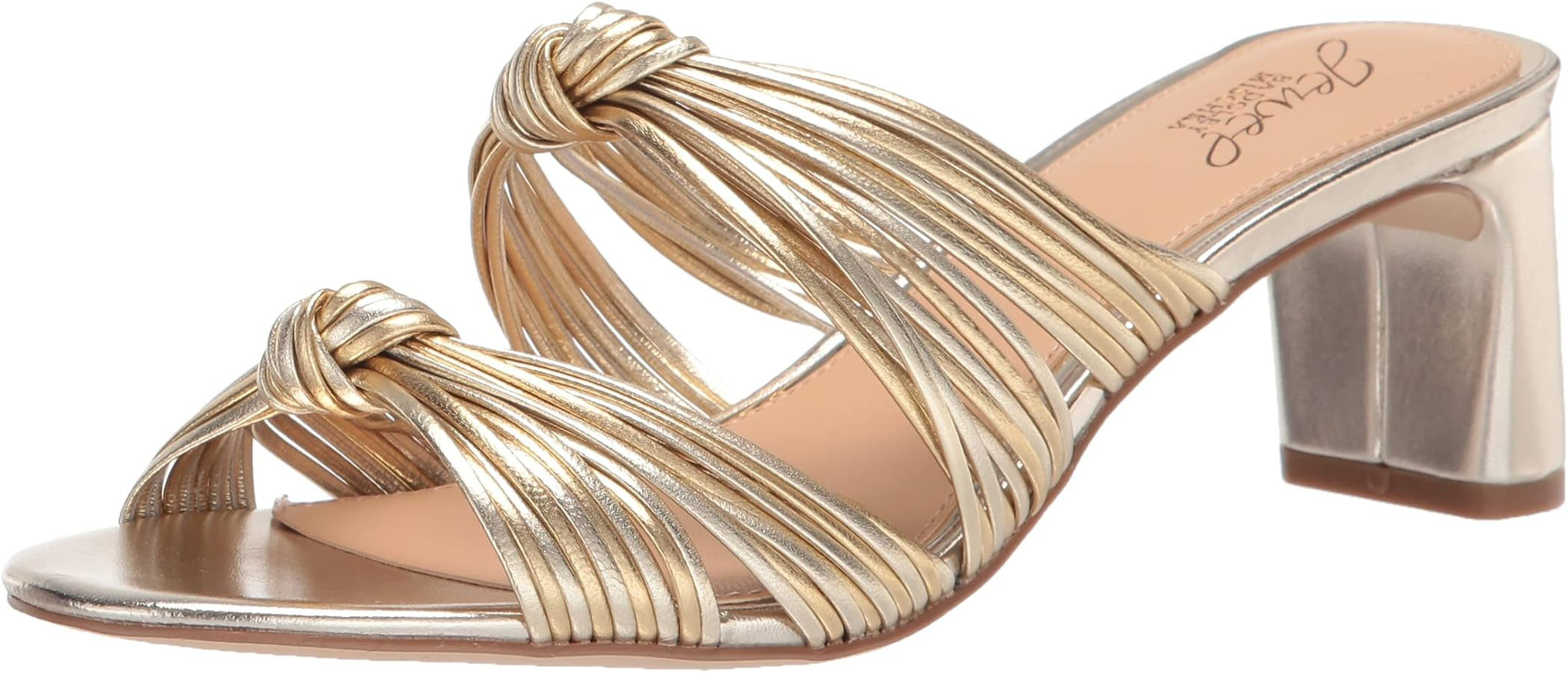 Jewel Badgley Mischka Cheryl Backless Double-Knotted Block Heel | Amazon (US)
