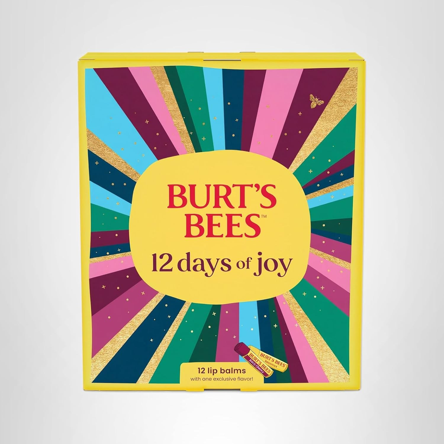 Burt's Bees 12 Days of Joy Lip Balm Advent Calendar Gift Set, Flavored Lip Balm Pack Great for Of... | Amazon (US)