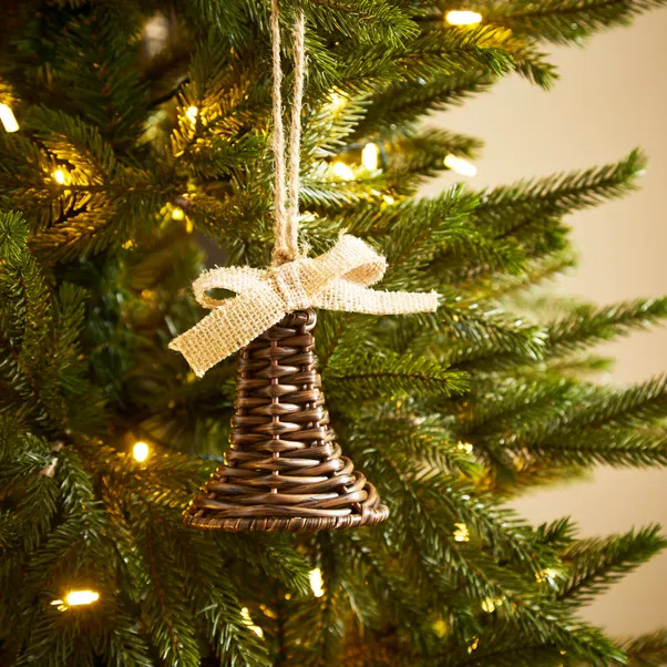 Rattan Bell Hanging Decoration | Dunelm