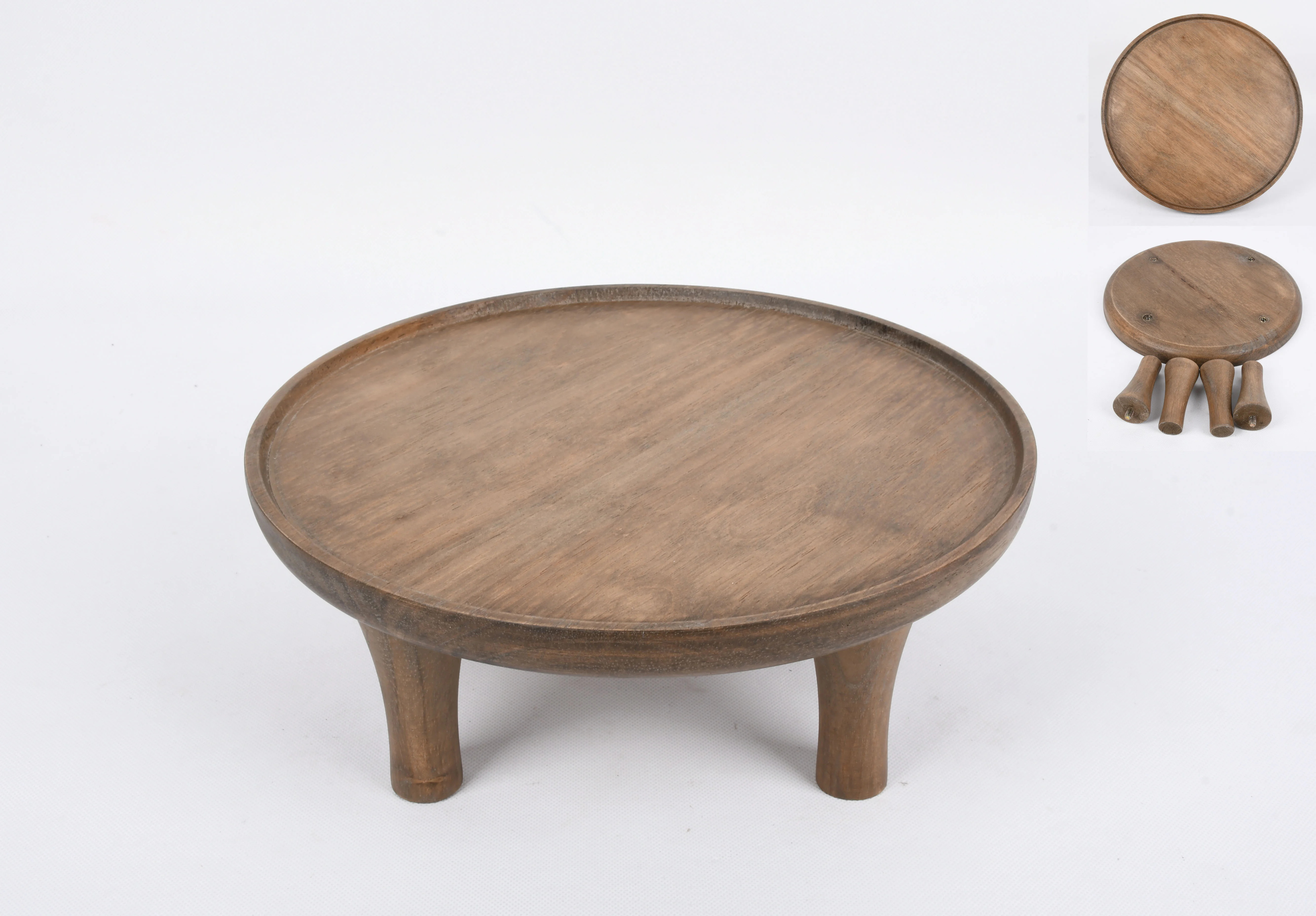 Better Homes & Gardens Archie Brown Wood Round Plant Stand | Walmart (US)