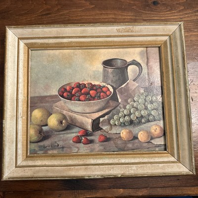 Vintage Henk Bos Still Life-Fruit Lithograph Print, Kitchen Wall Art, 8x10 Decor | eBay US