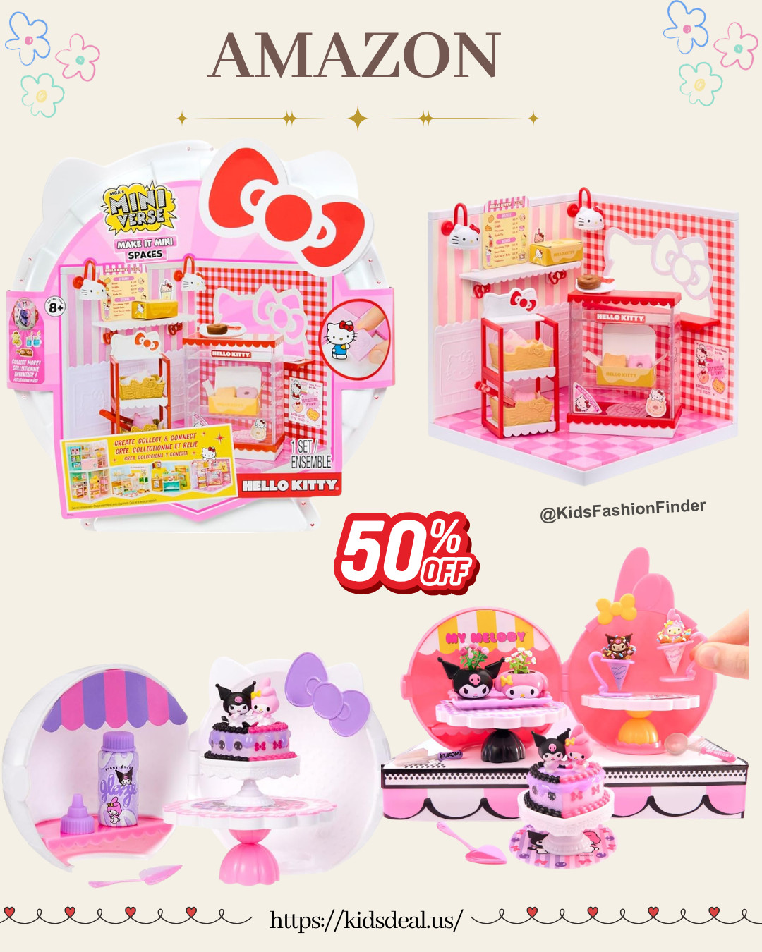 Hello Kitty fans alert 🎀✨

MGA’s Miniverse Make It Mini – Hello Kitty & Friends
Create your own tiny Hello Kitty world 💗

Super cute DIY mini crafts 🧁
Perfect for little fans & craft lovers

🔥 NOW 50% OFF!

#hellokitty #miniverse #diycrafts #sanrio #cutetoys #momfinds 

 

#LTKSpringSale #LTKSaleAlert #LTKKids