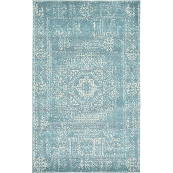 Delgado Light Blue Area Rug | Wayfair North America