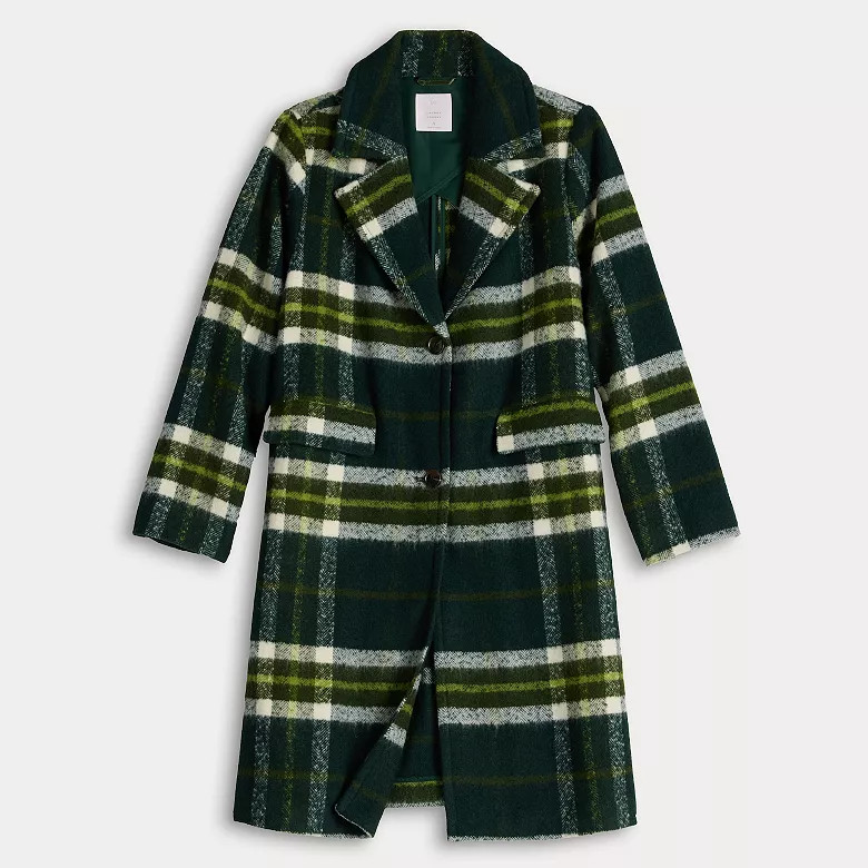 Women's LC Lauren Conrad Notch Lapel Long Overcoat | Kohl's