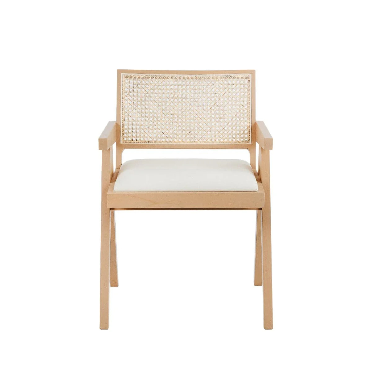 Pierre Jeanneret Dining Armchair with Seat Pad | France and Son